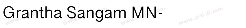 Grantha Sangam MN字体转换